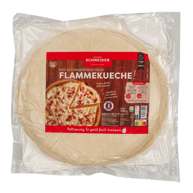 Fonds de tarte flambée - grand conditionnement